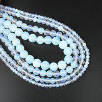 Meer Opal Perlen Schmuck, rund, poliert, DIY, klar, Länge:39 cm, verkauft von Strang