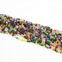 Бусины из природного мрамора, окрашенный мрамор, Круглая, DIY, разноцветный, длина:39 см, продается Strand