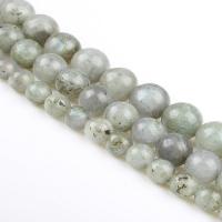 Labradorite Beads, Round, polished, DIY, grey cm 