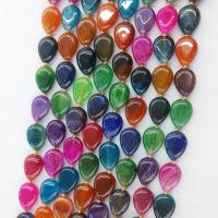 Natural Dragon Veins Agate Beads, Teardrop, polished, DIY, mixed colors cm 