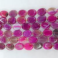 Natural Lace Agate Beads, Flat Oval, polished, DIY, rose camouflage cm 
