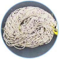 Natürliche Ametrin Perlen, rund, poliert, DIY & facettierte, gemischte Farben, 2mm, Länge:39 cm, verkauft von Strang