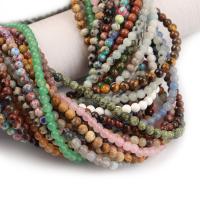 Perles de pierre gemme mixte, Pierre naturelle, Rond, poli, DIY, plus de couleurs à choisir, 4mm cm Vendu par brin