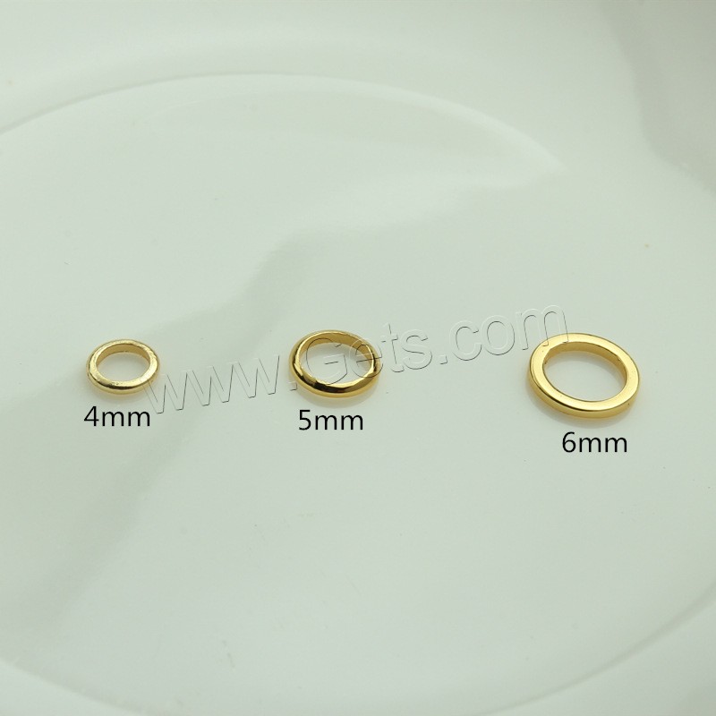 Brass Ring Saltar Soldado, metal, Donut, chapado, Bricolaje, más colores para la opción, Vendido por UD