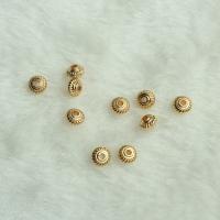 Brass Spacer Beads, 14K gold plated, DIY, 5mm Approx 1.4mm 