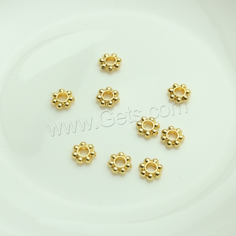 Brass Spacer Beads, Snowflake, plated, DIY & different size for choice, more colors for choice, Sold By PC