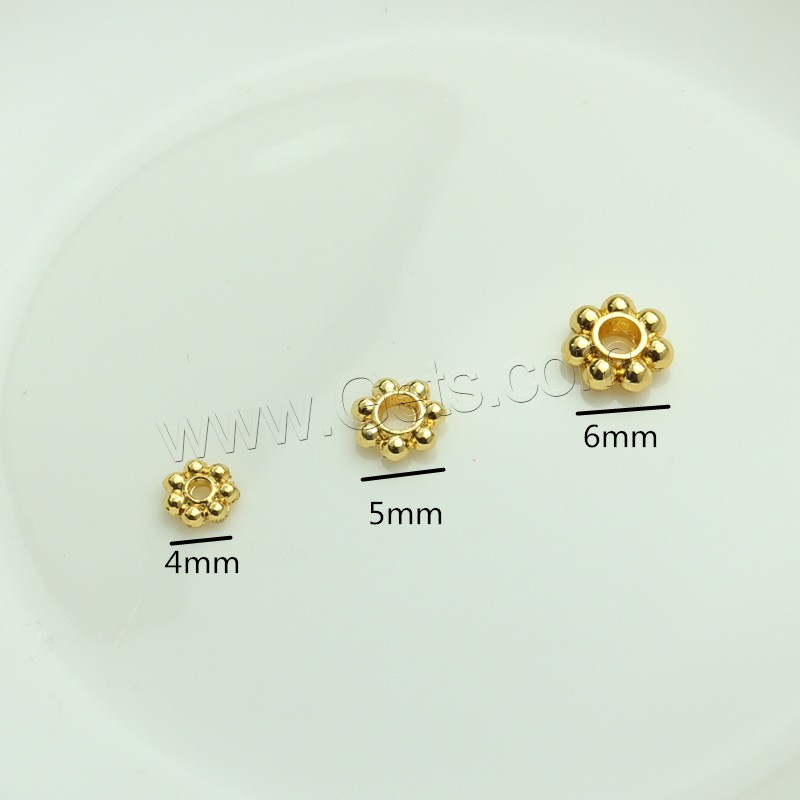 Brass Spacer Beads, Snowflake, plated, DIY & different size for choice, more colors for choice, Sold By PC