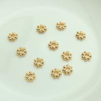 Brass Spacer Beads, Snowflake, plated, DIY 