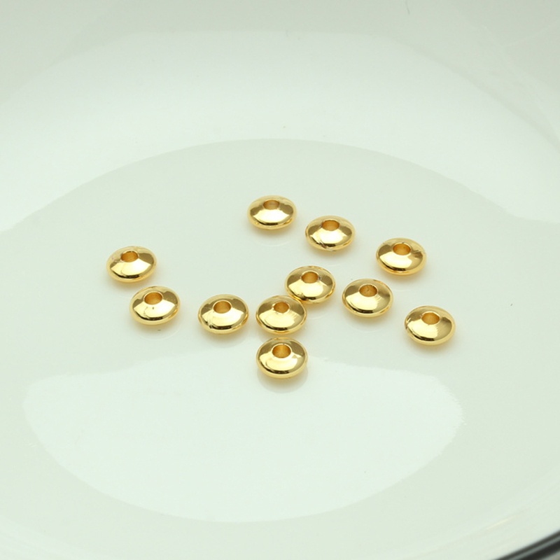 Brass Spacer Beads, plated, DIY & different size for choice, more colors for choice, Sold By PC
