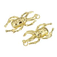 Animal Brass Pendants, Insect, gold color plated Approx 2mm 