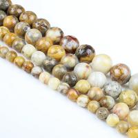 Natürliche verrückte Achat Perlen, Verrückter Achat, rund, poliert, DIY, gemischte Farben, Länge:39 cm, verkauft von Strang