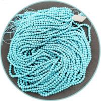 Perles en Turquoise naturelle, Rond, poli, DIY & facettes, bleu cm, Vendu par brin