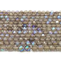 Natural Smoky Quartz Beads, Round, polished, DIY & faceted, grey cm 