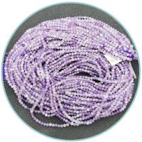 Natürliche Amethyst Perlen, rund, poliert, DIY & facettierte, violett, Länge:39 cm, verkauft von Strang