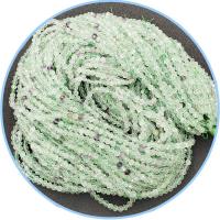 Fluorit Perlen, rund, poliert, DIY & facettierte, grün, Länge:39 cm, verkauft von Strang