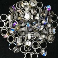 Stainless Steel Finger Ring, ring #6-12 & random ring size & fashion jewelry & for woman, mixed colors 