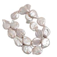 Drop Cultured Freshwater Pearl Beads, Natural & fashion jewelry & DIY, white, 16-17mm .35-15.75 Inch 
