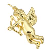 Brass Jewelry Pendants, Angel, gold color plated 5929u4f7fmm Approx 4mm 
