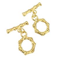 Brass Toggle Clasp, gold color plated, 27mm 