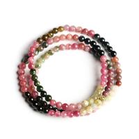 Tourmaline Wrap Bracelet, for woman, multi-colored, 4.5mm, Approx 