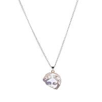 Enamel Zinc Alloy Necklace, fashion jewelry .2 cm 