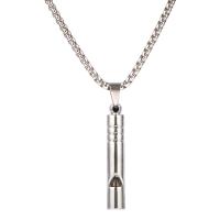 Collar de la joyería de titanio, Partículas de acero, longitud:73.6 cm, Vendido por UD
