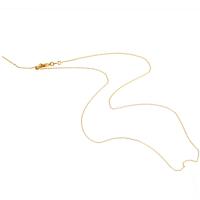 Brass Necklace Chain, real gold plated, Unisex, golden cm 