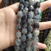 Gemischte Edelstein Perlen, Naturstein, Würfel, DIY & facettierte, keine, 10mm, Länge:38 cm, verkauft von Strang