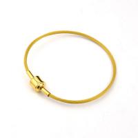 Stainless Steel Bracelet & Bangle Finding, gold color plated, DIY Approx 7 Inch 