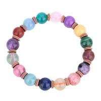 Gemstone Bracelets, for woman, multi-colored, 10mm Approx 7.6 Inch 