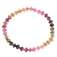 Tourmaline Bracelet, Abacus, polished, for woman, multi-colored Approx 7 Inch 