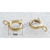 Brass Spring Ring Clasp, plated Approx 1.5mm 