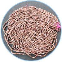 Rhodonit Perlen, rund, poliert, DIY & facettierte, Rosa, Länge:39 cm, verkauft von Strang