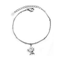 Zinc bracelets en strass en alliage , alliage de zinc, gazelle, bijoux de mode & avec strass .5 cm, Vendu par PC
