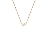 Titanium Steel Jewelry Necklace, plated, fashion jewelry & with rhinestone cm 