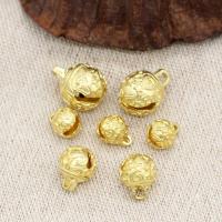 Brass Jewelry Pendants, Bell, plated, DIY 