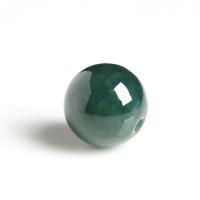 Jadeite Beads, Round, Carved, DIY, green 