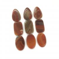 Red Agate Pendants, polished, red 