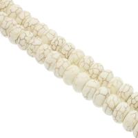 Howlite Beads, Abacus, polished, DIY, white cm 