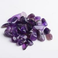 Gemstone Chips, Amethyst & no hole, purple 
