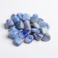 Голубой авантюрин Декоративные украшения, Комкообразная форма, разный размер для выбора, голубой, 100G/Лот, продается Лот