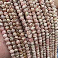 Rhodonit Perlen, rund, verschiedene Größen vorhanden, rot, Länge:ca. 15.74 ZollInch, verkauft von Strang