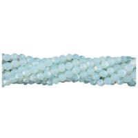 Blue Chalcedony Bead, Round, polished, Star Cut Faceted & DIY, blue, 8mm cm 