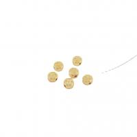 Weinlese Messing Perlen, rund, plattiert, DIY, goldfarben, 3x6mm, verkauft von PC