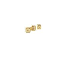 Zinc Alloy Jewelry Beads, Square, plated, DIY, golden 