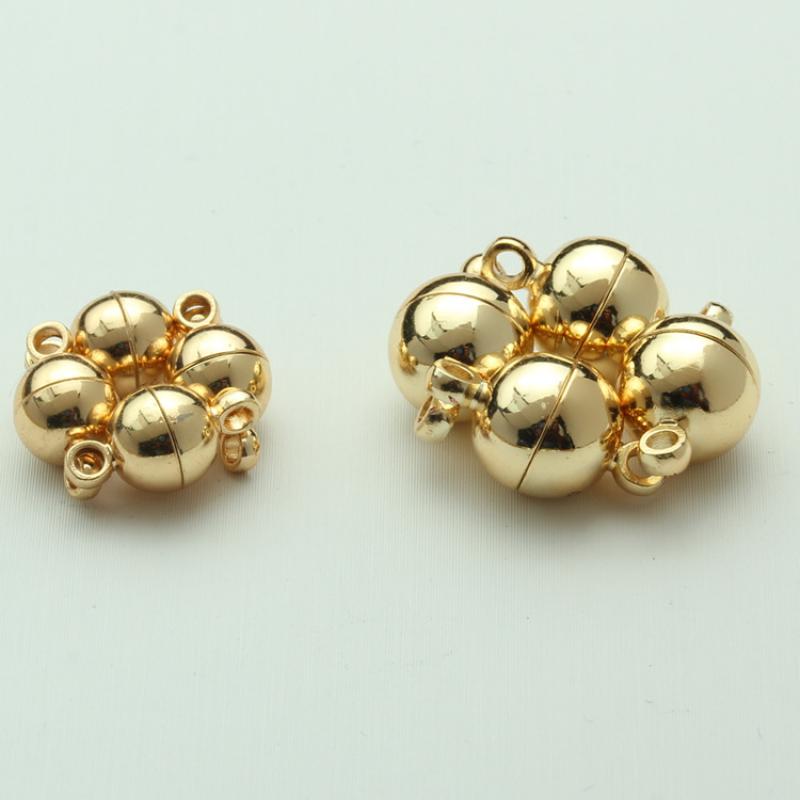 Brass Magnetic Clasp, plated, DIY & different size for choice, more colors for choice, Sold By PC