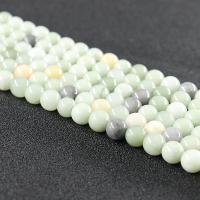 weiße Jade Perle, rund, Handpoliert, Nachahmung amazonit & DIY & verschiedene Größen vorhanden, verkauft von Strang