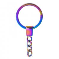 Zinc Alloy Key Clasp Finding, colorful plated, fashion jewelry, multi-colored 
