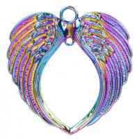 Wing Shaped Zinc Alloy Pendants, Angel Wing, colorful plated, fashion jewelry, multi-colored 