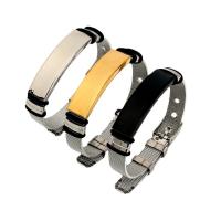 Edelstahl Charm Armband, plattiert, gefärbt & unisex, keine, Länge:ca. 9.06 ZollInch, verkauft von PC